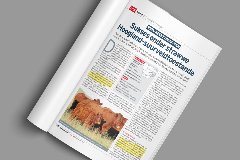 Sukses onder strawwe hoogland suurveldtoestande